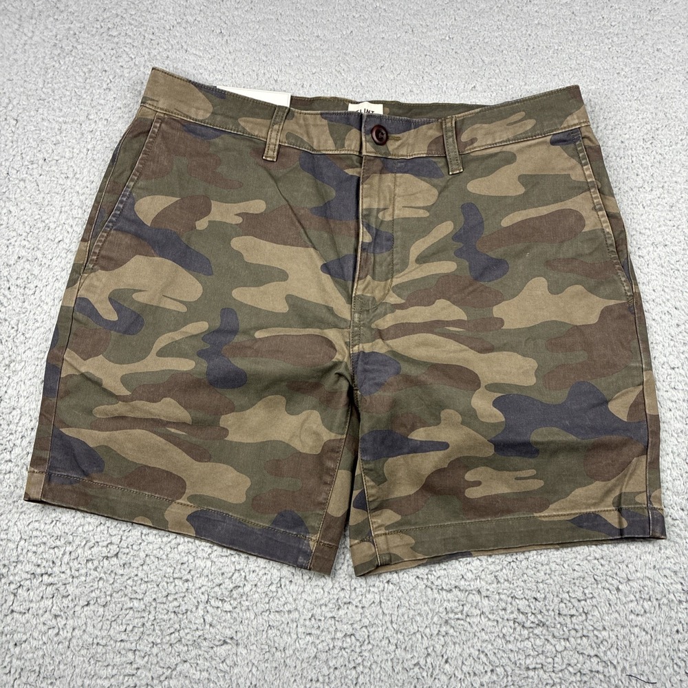 Flint and Tinder 365 Chino Shorts Men's 34 Army Camo 7" Inseam Huckberry NWT